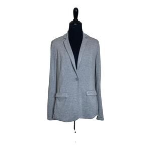 Magaschoni light  gray one button blazer size Small